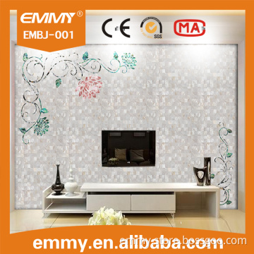 newest nature mother of pearl shell maber mosaic for TV/sofa wall tile